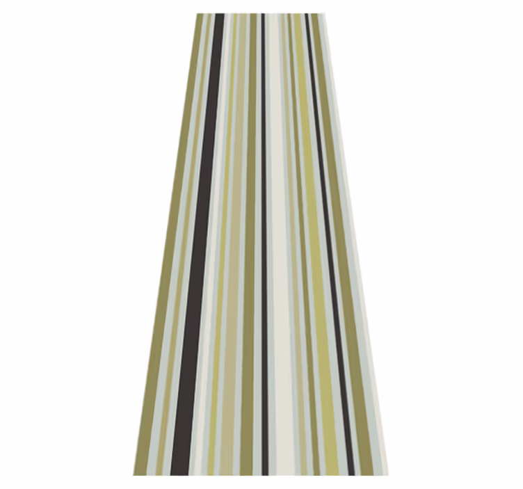 Tapis vinyle chambre motif géométrique lignes vertes - TenStickers