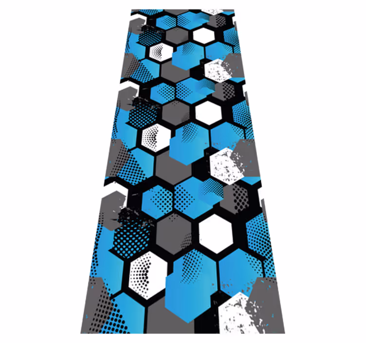 Tapis vinyle chambre fond de football abstrait dégradé - TenStickers