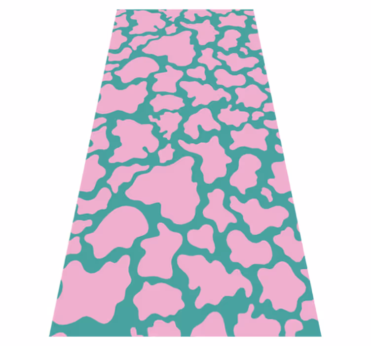 Tapis vinyle chambre imprimé vache coloré - TenStickers
