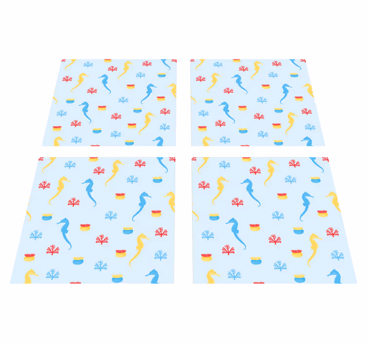 Tapis vinyle nature hippocampe nature éclat - TenStickers