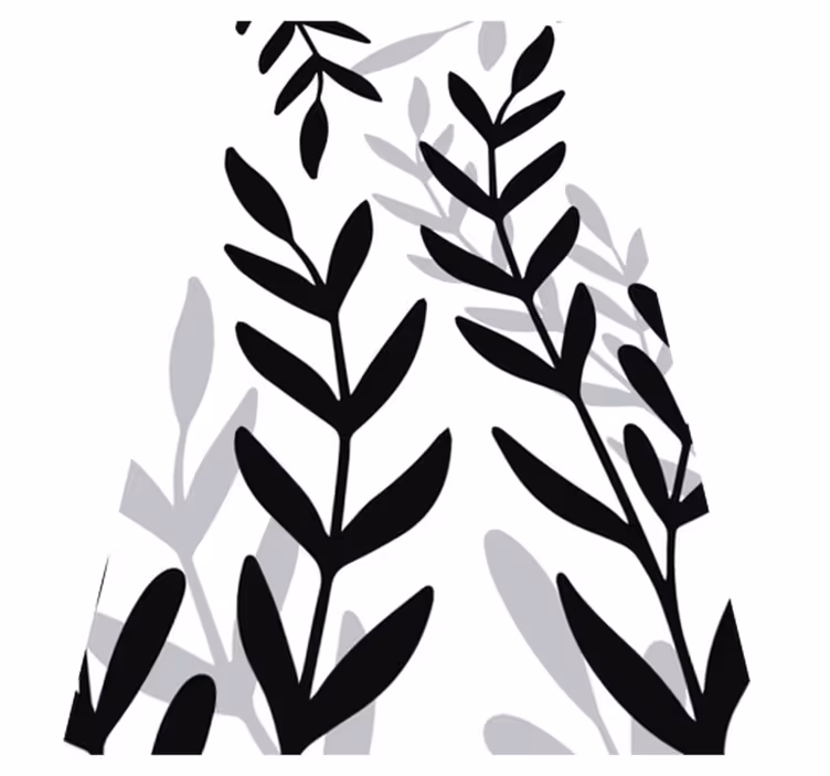 Tapis vinyle plantes en vinyle translucide - TenStickers
