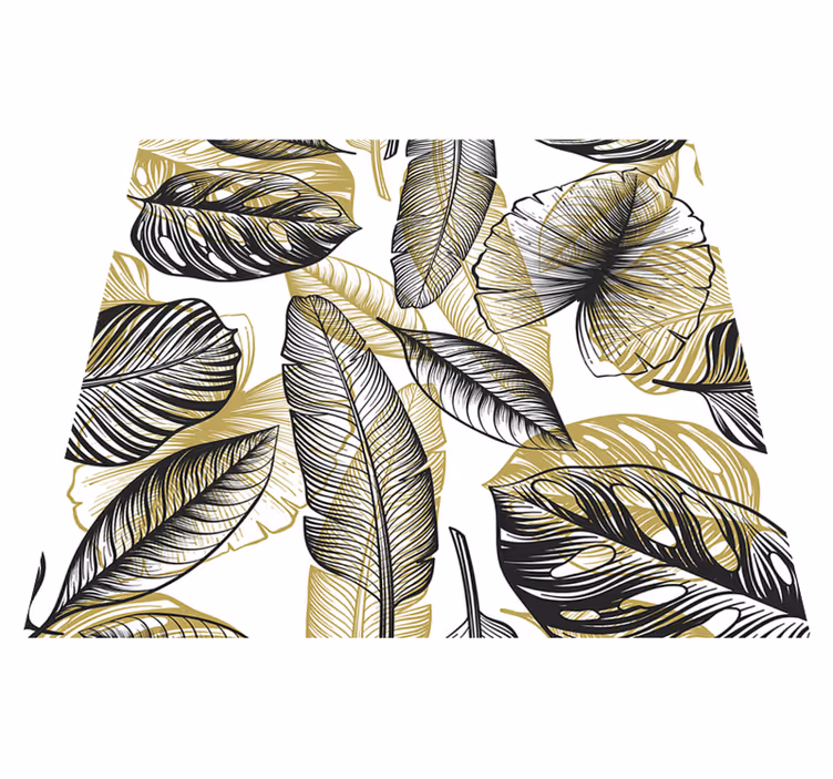 Tapis vinyle plantes tropicales élégantes - TenStickers