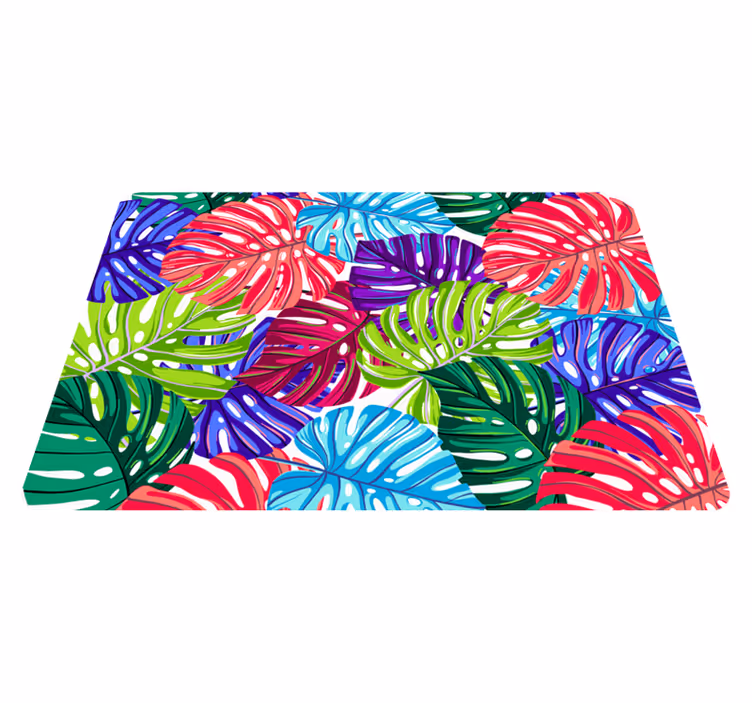 Tapis vinyle plantes monstera tropical élégant - TenStickers