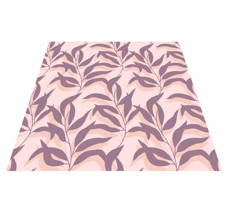Tapis vinyle plantes design palma tropical blush - TenStickers