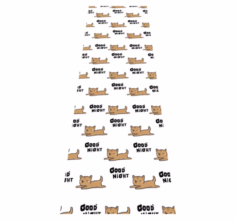 Tapis vinyle chambre chien mignon dormant - TenStickers