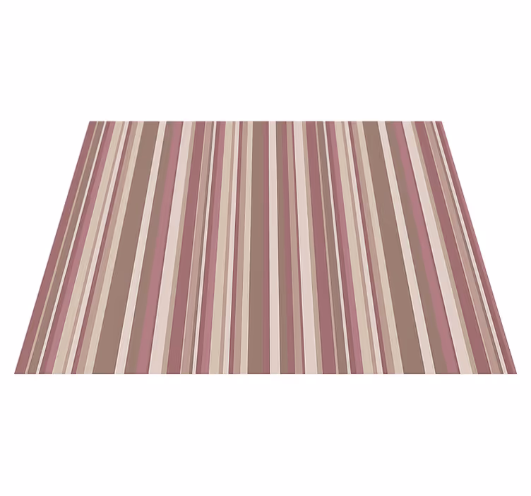 Tapis vinyle chambre rose rayé - TenStickers