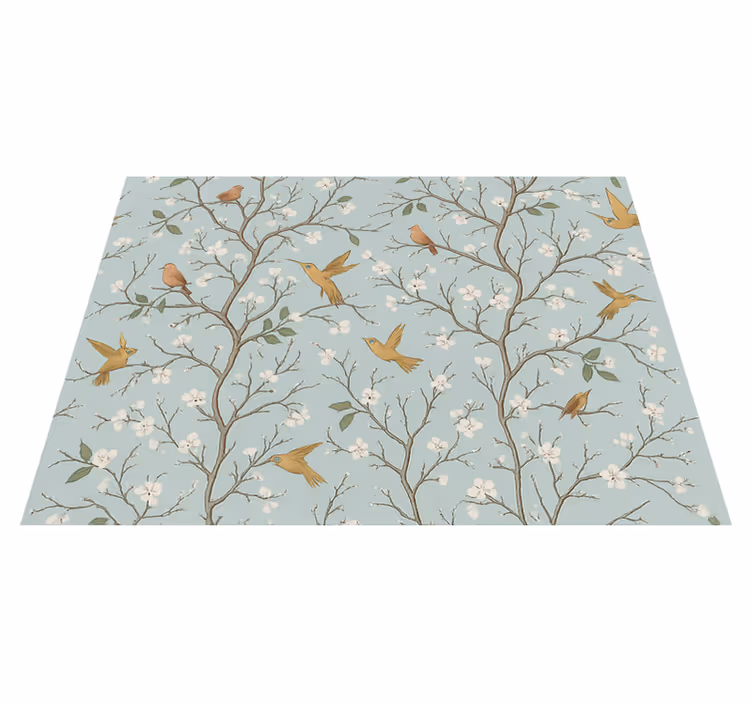 Tapis vinyle chambre printemps Élégant - TenStickers
