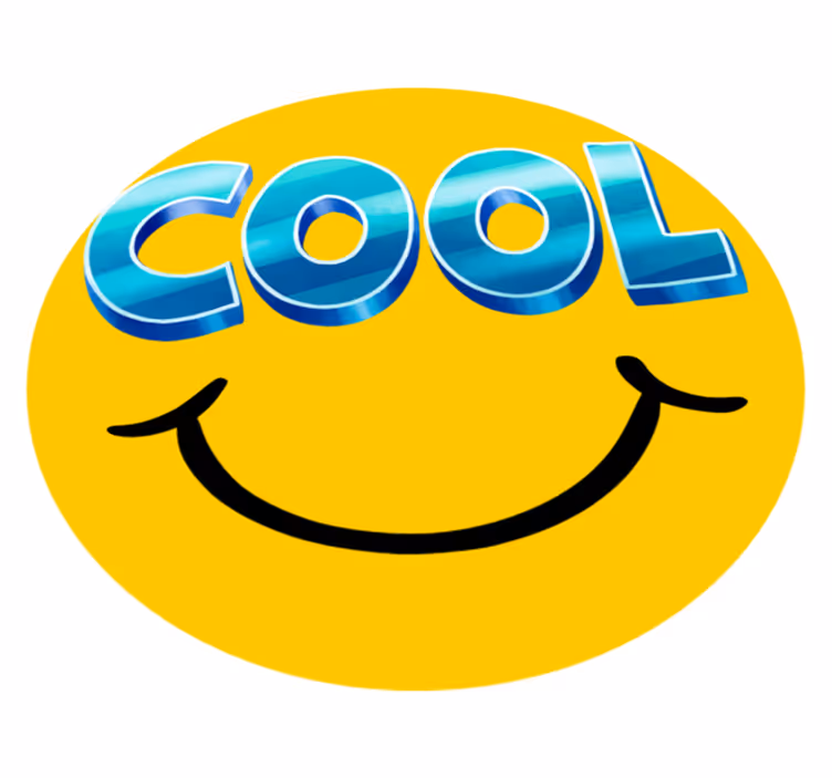 Tapis vinyle pour enfants smiley skateboard cool - TenStickers