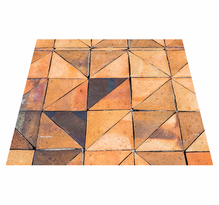 Tapis vinyle salle de bain pierre vintage - TenStickers