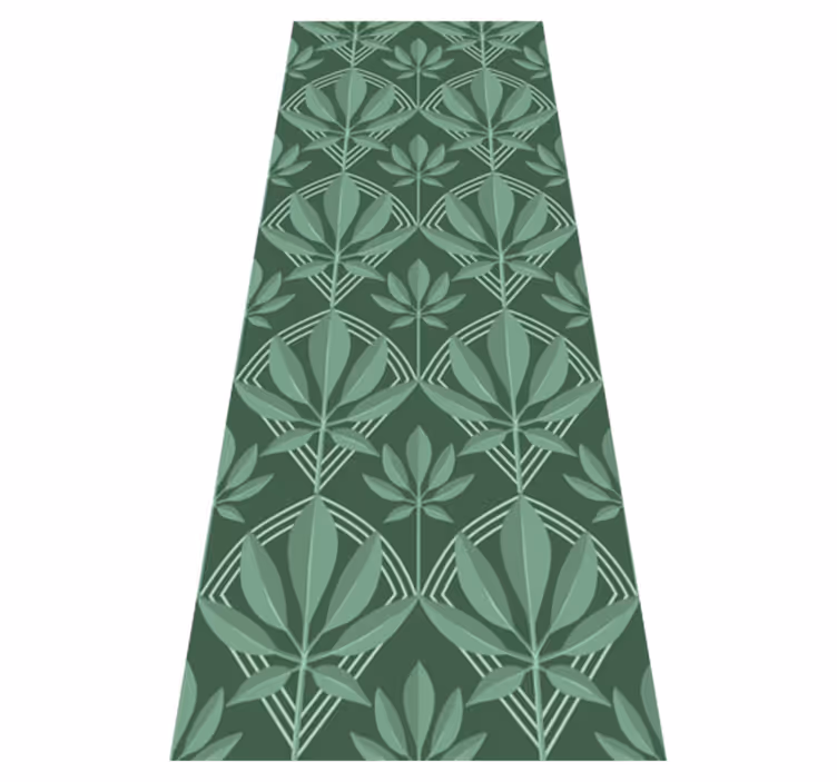 Tapis vinyle salle de bain bouteille verte déco art déco - TenStickers