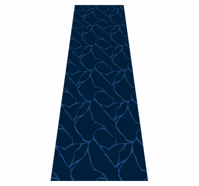 Tapis vinyle salle de bain fond marbré bleu texturé - TenStickers