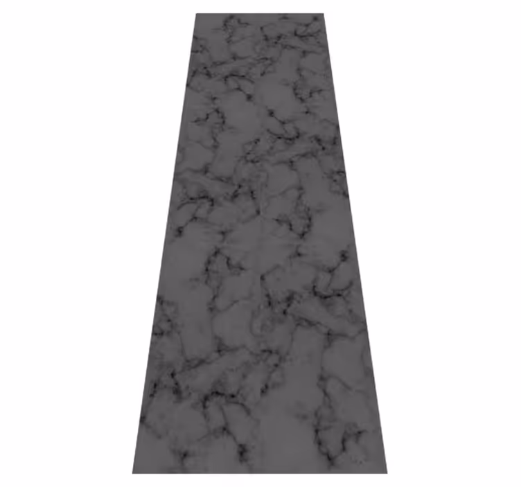 Tapis vinyle salle de bain fond marbré noir usé - TenStickers