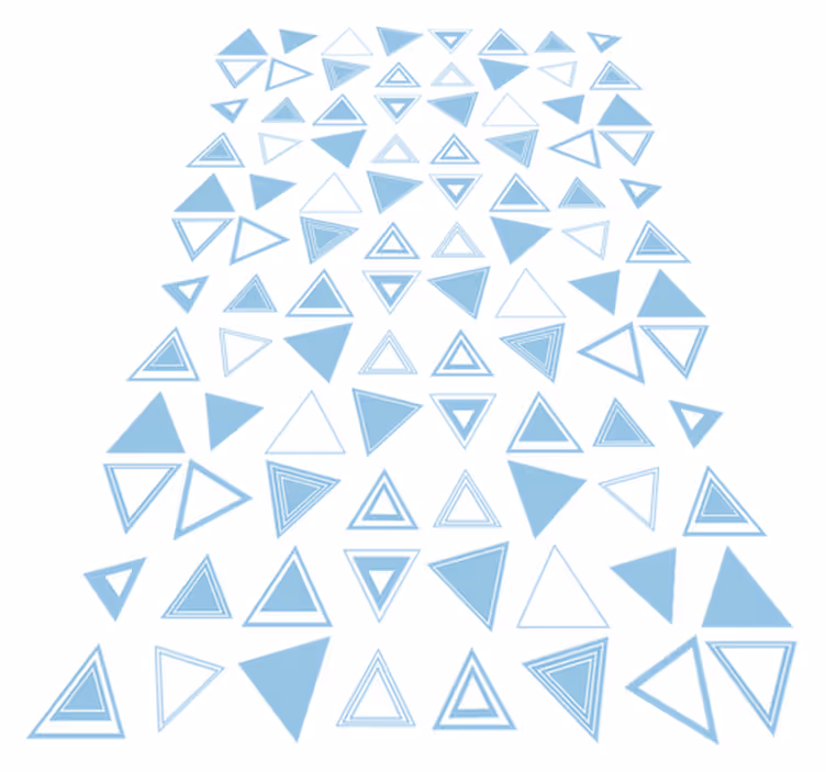 Tapis vinyle salle de bain motif triangle - TenStickers