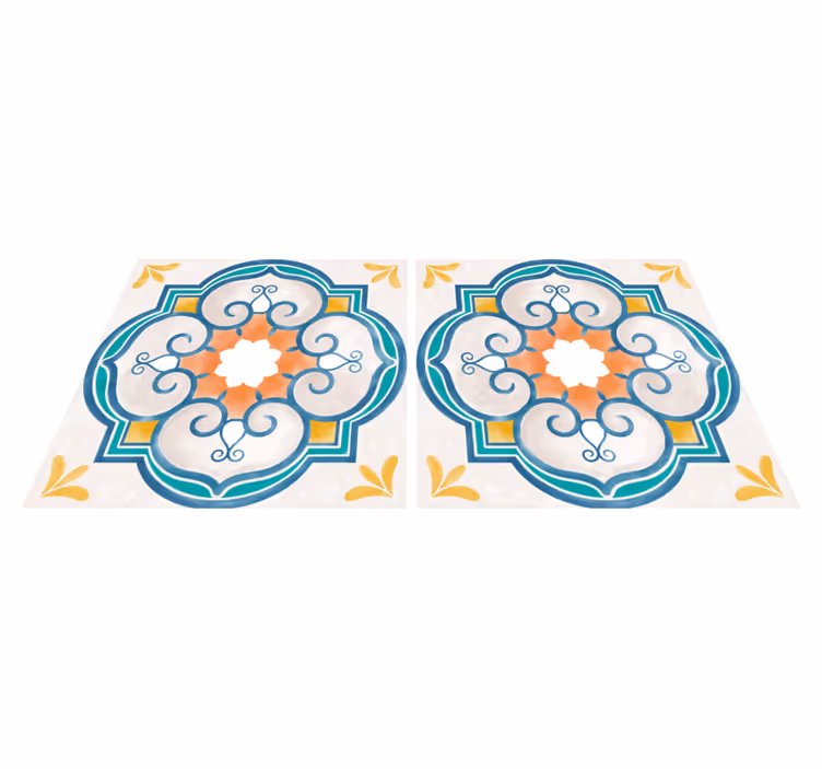 Tapis vinyle cuisine formes en ciment similaires - TenStickers