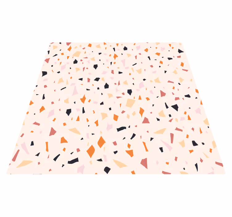 Tapis vinyle cuisine motif terrazzo gris - TenStickers