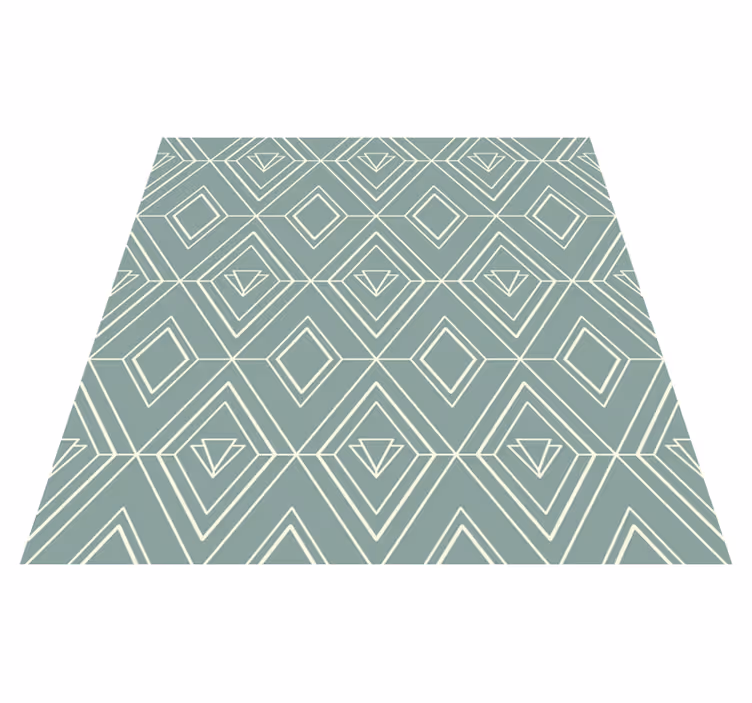 Tapis vinyle cuisine motif géométrique art déco - TenStickers