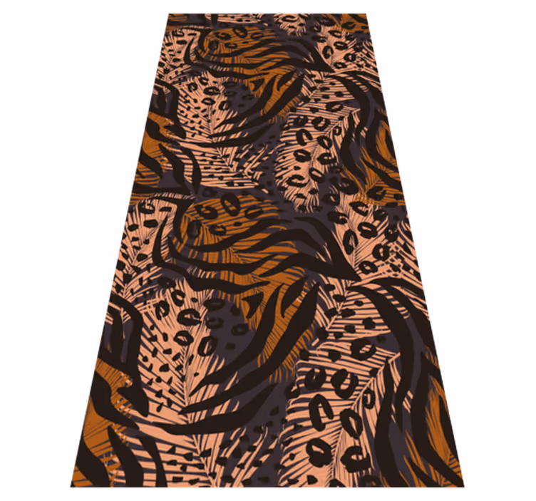 Tapis vinyle chambre design abstrait coloré africain - TenStickers