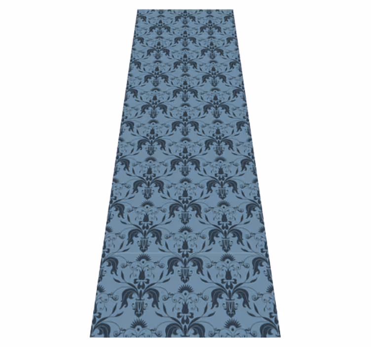 Tapis vinyle bureau formes florales - TenStickers
