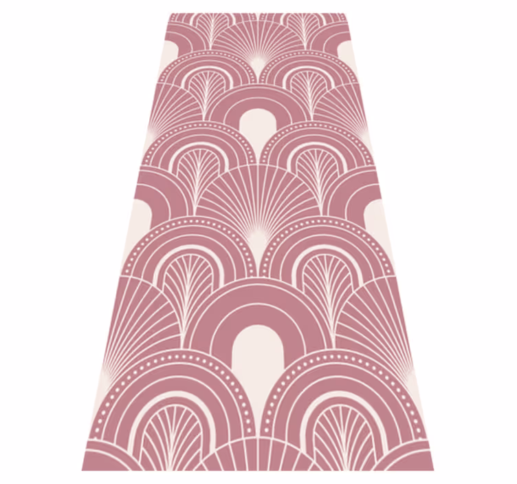 Tapis vinyle bureau style arc en rose gold - TenStickers