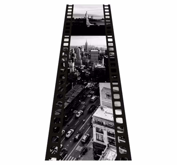 Tapis vinyle chambre collage photo nyc - TenStickers