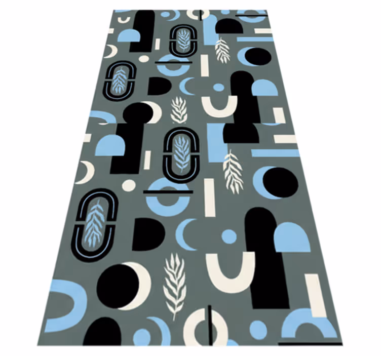 Tapis vinyle chambre fond géométrique abstrait - TenStickers