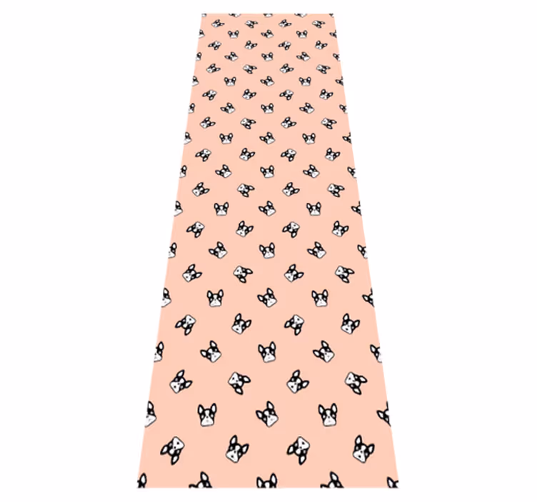 Tapis vinyle chambre motif de jolis bulldogs français - TenStickers