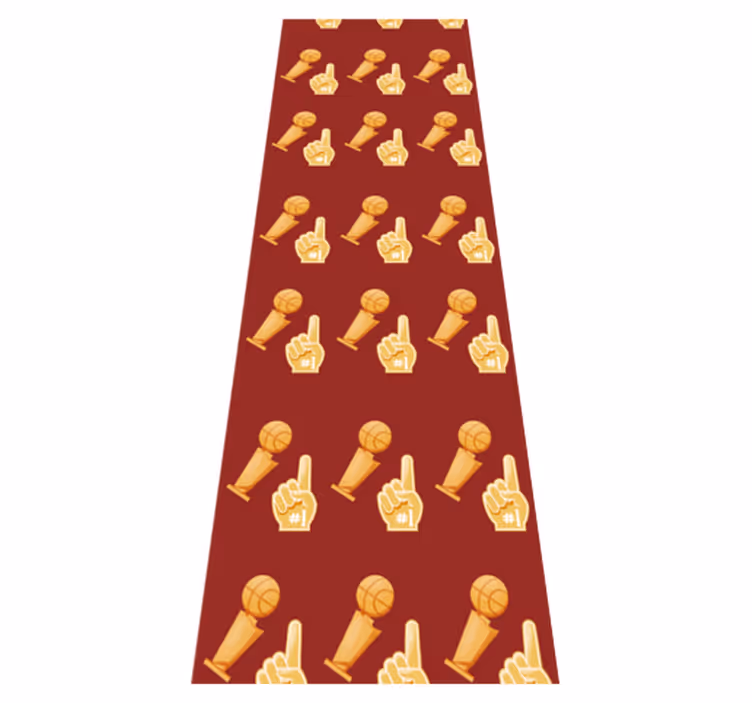 Tapis vinyle chambre motif jeu de basket - TenStickers