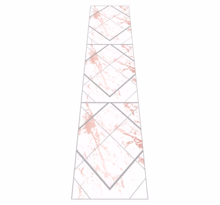 Tapis vinyle chambre marbré rose et gris - TenStickers