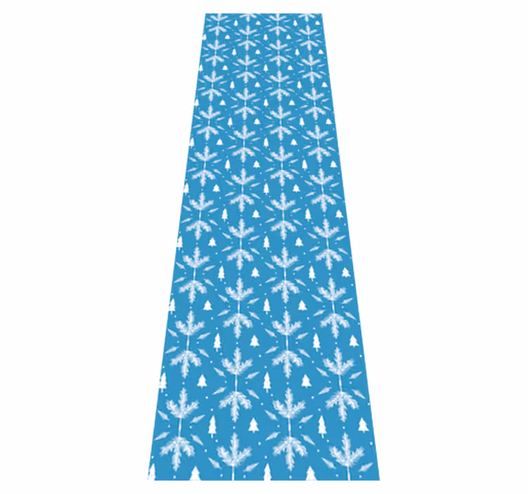 Tapis vinyle chambre style folklorique nordique bleu - TenStickers