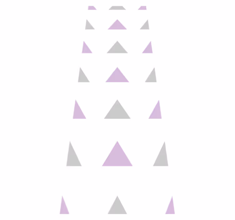 Tapis vinyle chambre triangles gris et violet - TenStickers