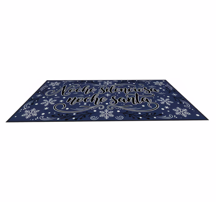 Tapis vinyle chambre nuit silencieuse nuit sainte - TenStickers