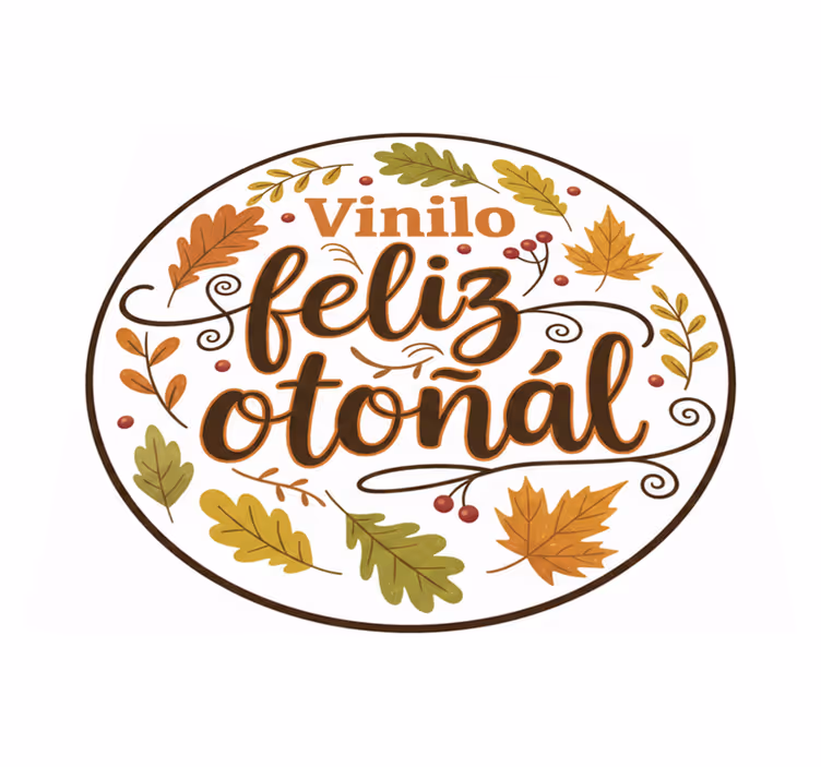 Tapis vinyle chambre automne joyeux - TenStickers