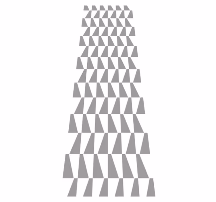 Tapis vinyle nordique triangles gris - TenStickers