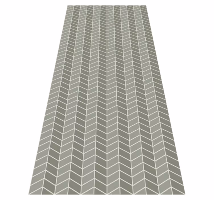 Tapis vinyle nordique motif vertical vert pastel - TenStickers