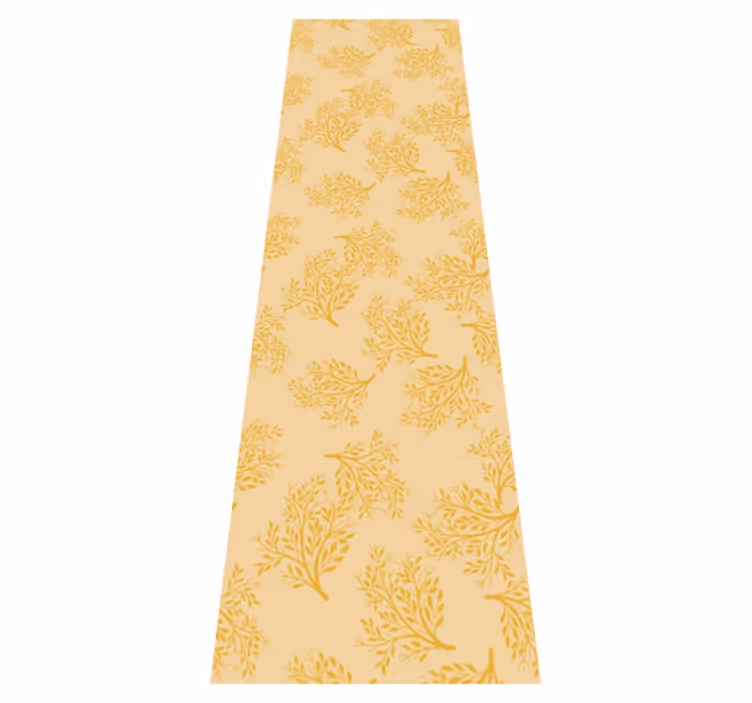 Tapis vinyle nordique arbres oranges nordiques - TenStickers
