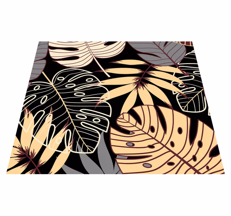 Tapis vinyle nature jungle tropicale vintage - TenStickers