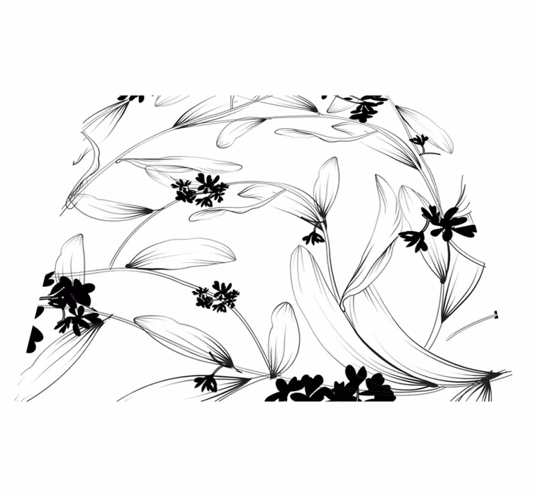 Tapis vinyle nature lilies avant-garde - TenStickers