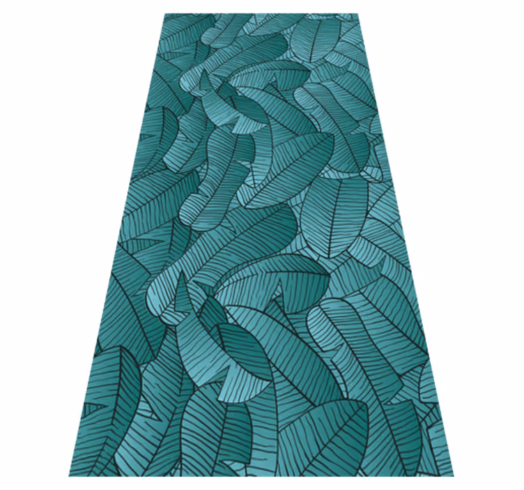 Tapis vinyle nature motif palmier vert - TenStickers