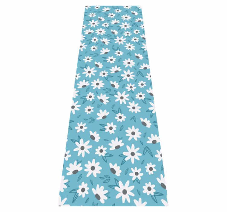 Tapis vinyle nature fleurs "granny chic" - TenStickers