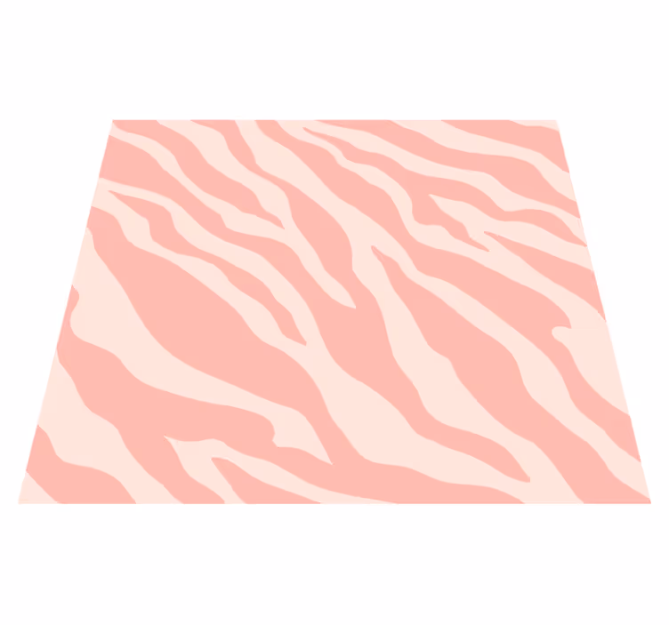 Tapis vinyle animal imprimé zèbre rose - TenStickers