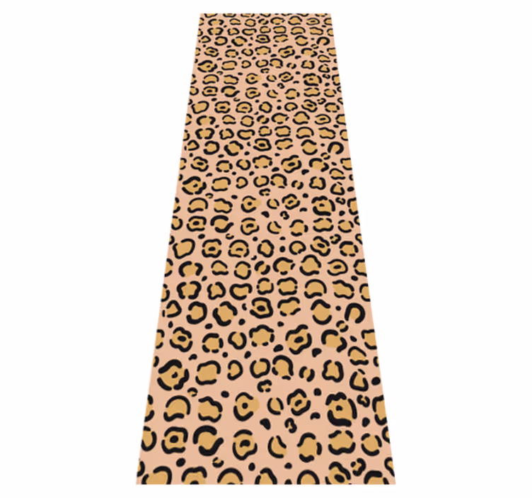 Tapis vinyle animal léopard pastel coloré - TenStickers