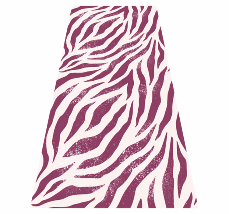 Tapis vinyle animal motif zèbre violet et blanc - TenStickers