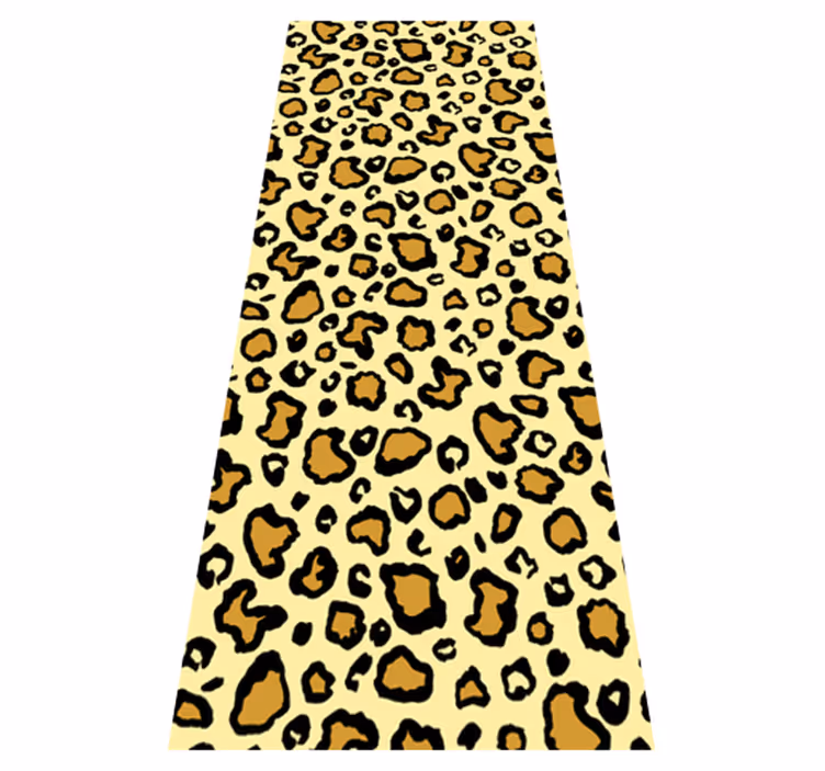 Tapis vinyle animal motif léopard classique - TenStickers