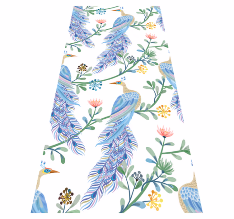 Tapis vinyle animal oiseaux au paradis - TenStickers