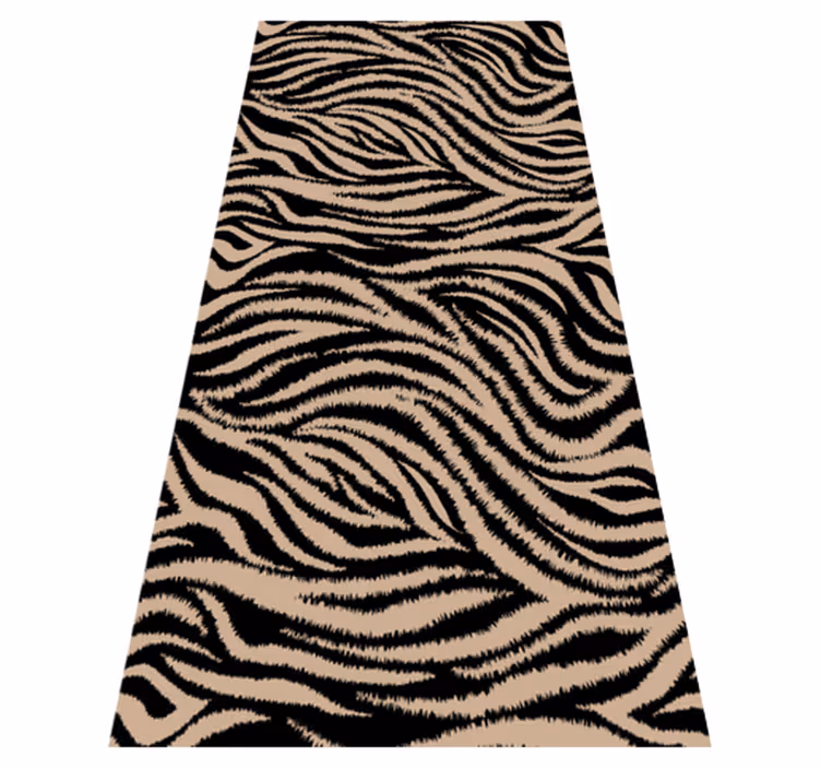 Tapis vinyle animal motif rayures zébrées - TenStickers