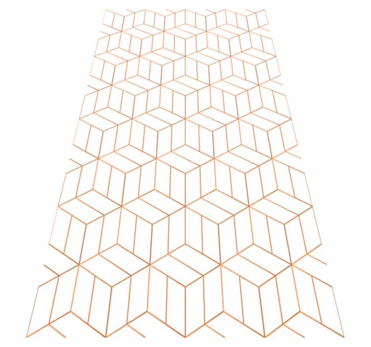 Tapis vinyle design moderne octogones différents - TenStickers