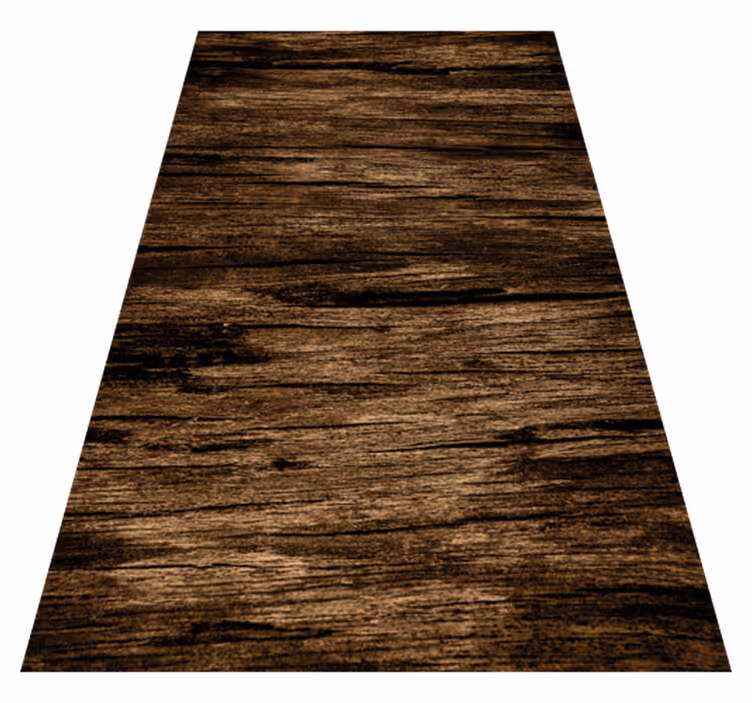 Tapis vinyle texture rayé marron foncé - TenStickers