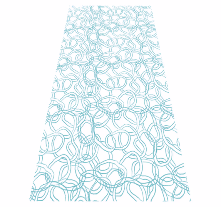 Tapis vinyle texture circulaire abstrait moderne - TenStickers