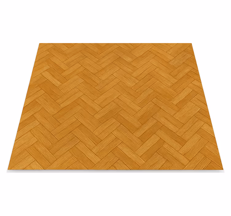 Tapis vinyle texture motif parquet chêne emboîté - TenStickers