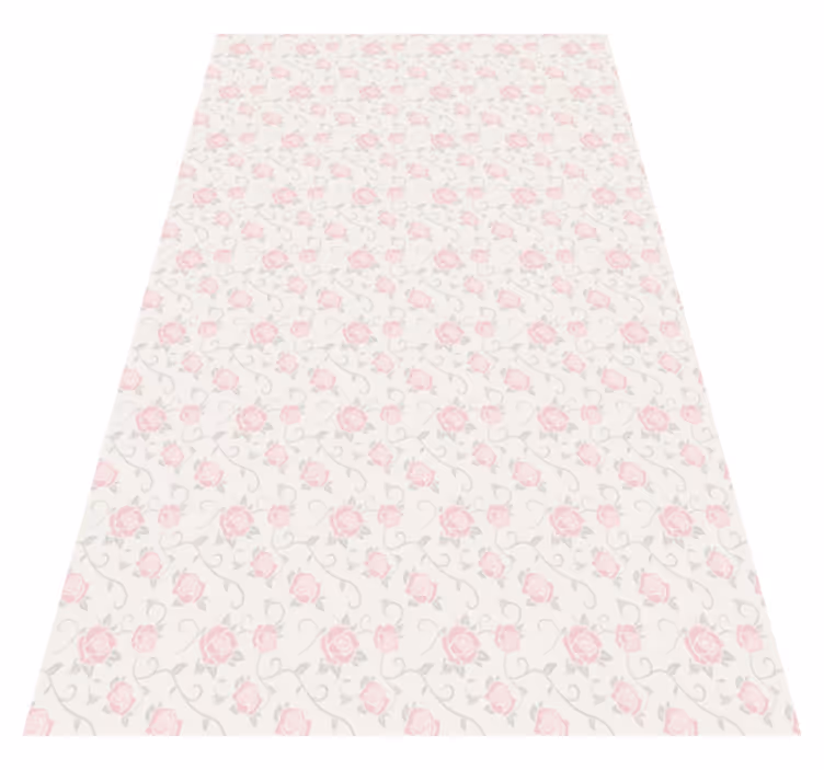 Tapis vinyle vintage petites fleurs style vintage - TenStickers